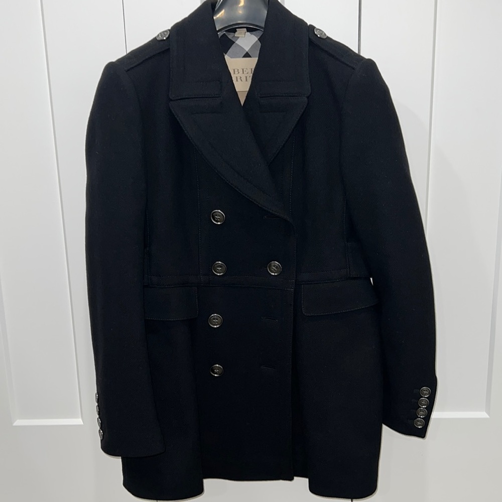 Burberry Women’s Wool Coat-Size 10-Authentic-EUC